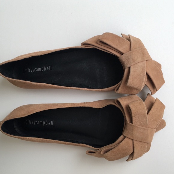 Jeffrey Campbell Ruston Bow Suede Flats - Picture 3 of 7